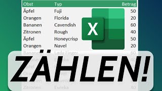 🚑 Excel ZÄHLENWENN Dein Helfer für einfache Datenanalysen [upl. by Elaina605]