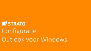 Outlook voor Windows configureren  STRATO Tutorial [upl. by Lina764]