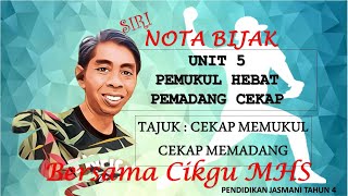 PENDIDIKAN JASMANI TAHUN 4  UNIT 5  PEMUKUL HEBAT PEMADANG CEKAP  CEKAP MEMUKUL CEKAP MEMADANG [upl. by Derr]