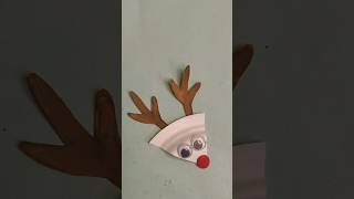 Easy Reindeer craft New Creative Craft reindeer christmas trending diy youtubeshorts craft [upl. by Aicnelev]