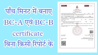 Backward class certificate in haryana BCA and BCB certificate Caste certificate in haryana [upl. by Nialb]