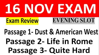 16 November Ielts exam evening slot answers and review16 November exam listening amp reading answer [upl. by Nomyaw]