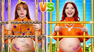 Poor Pregnant vs Rich Pregnant Positive Pregnancy in Jail for Different Parents [upl. by Nerua]