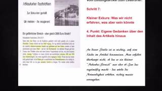 In 15 Minuten von der Textvorlage zu einem guten Leserbrief VidraVariante [upl. by Pat267]