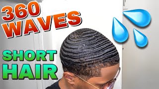 How To Get Waves With Short Hair [upl. by Semreh]