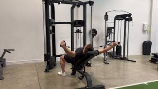 Lateral Raise  Cable  30 Degree Incline  Cross Pulley [upl. by Charbonneau]