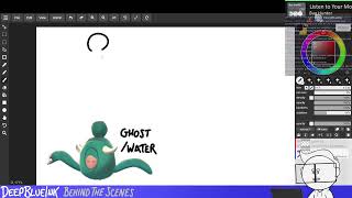 DRAWING ON AGGIEIO LIVE Drawing more AI Fakemon [upl. by Yorled]