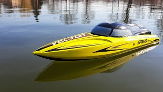 Volantex Vector SR65  Test Runs  Towing boat trailer  Traxxas Trx4 Blazer [upl. by Bow]