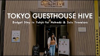 Where to Stay in Tokyo 🏨 Tokyo Guesthouse HIVE Budget Stay Whats in my Japanese Bag [upl. by Lleraj]