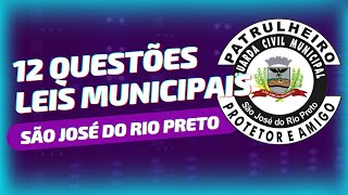 Questões Leis Municipais São José do Rio Preto Comentadas [upl. by Hairakcaz683]