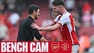 BENCH CAM  Arsenal vs Manchester United 31  A dramatic end at Emirates Stadium [upl. by Allx947]