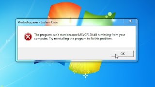 How to Fix The program cant start because MSVCP120dll is missing [upl. by Wagoner739]