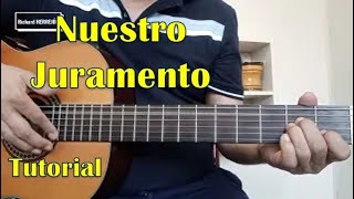 Como Tocar Nuestro Juramento Julio Jaramillo en Guitarra [upl. by Ahsienroc]