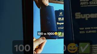 100vs1000 😅 tampered glass🔥✅trending tech experiment gadgets tamperedglas funny besttampered [upl. by Ennovyahs]