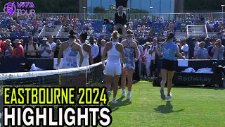 Leylah Fernandez  Ena Shibahara vs Barbora Krejcikova  Laura Siegemund Highlights  Eastbourne2024 [upl. by Eceerehs]