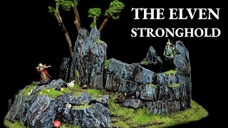 Building a MAGICAL Elven Stronghold Diorama for DampD  Wargaming [upl. by Lubba]