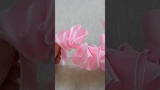 DIY Ribbon Flowers  How to Make Ribbon Roses  Amazing Ribbon Flower Trick Easy Making with Needle [upl. by Divad112]