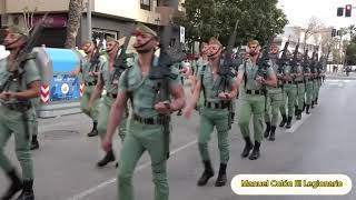 Desfile de La Legión Viernes de Dolores por las calles de Alhama en Murcia 2024 [upl. by Assirk970]