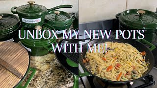 I GOT NEW CAST IRON POTS Let’s cook [upl. by Aihsal393]