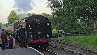 Token exchange at Rothley Station Standard 5  73156 arrinvg with dining set [upl. by Eimmelc607]