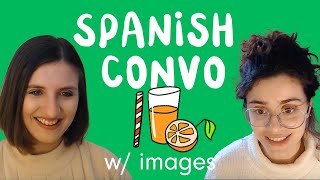 Easy Spanish Conversation Talkin mostly about drinking straws  Comprehensible Input [upl. by Aixela417]