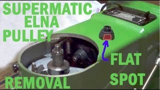 ELNA SUPERMATIC Rubber Pulley Replacement for Flat spot [upl. by Akers538]