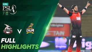 Full Highlights  Lahore Qalandars vs Peshawar Zalmi  Match 9  HBL PSL 7  ML2T [upl. by Annoif]