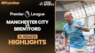 Erling Haaland powers Manchester City to victory  MCIBRE PremierLeague 202425 Highlights [upl. by Gyasi]