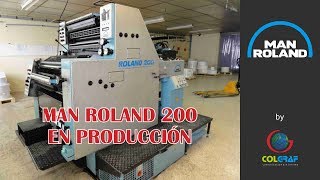 MAN ROLAND 202 TOB IMPRIMIENDO [upl. by Sorkin]