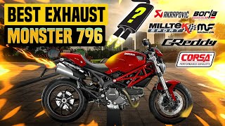 Ducati Monster 796 Exhaust Sound 🔥 SC ProjectTermignoniAkrapovicLeoVinceArrowStockGPRZard [upl. by Aicaca]