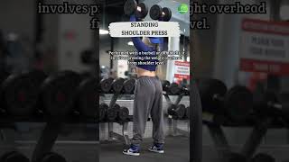 Standing Shoulder Press shorts healthylifestyle shoulderpresses [upl. by Aerdno]