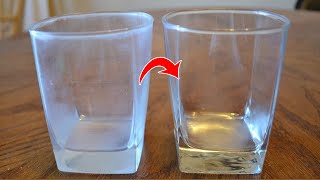 With THIS trick you get cloudy glassesclear again💥In 12 seconds 🤯 MAKE GLASSES SPARKLING CLEANAGAIN [upl. by Nylrahs]