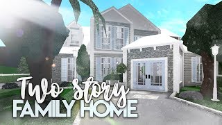 Roblox  Bloxburg 2 Story Family House  House Build [upl. by Arjun650]