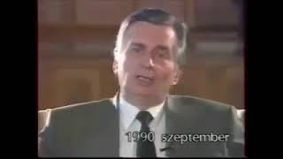 1990  Antall József letiltott beszéde  PM József Antalls Censored Speech [upl. by Wain]