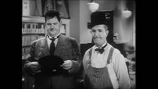 Restored  Laurel And Hardy  Tit For Tat  1080p [upl. by Ylle]