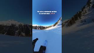 FULL GAS ON A SNOWBOARD😱🚀 wintersports snowboard [upl. by Eedissac]