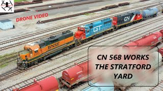 DRONE VIDEO – WATCH 568 WORKS STRATFORD YARD [upl. by Ilhsa]