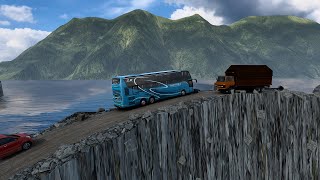 Smooth Bus Driving on Most Deadliest Narrow Roads 025 [upl. by Padraic385]