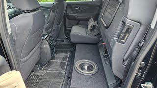 2020 Honda ridgeline custom subbox and amp install [upl. by Darryl]