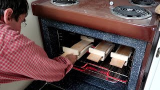 Bending chair back rungs in a kitchen stove [upl. by Farnham]