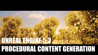 Basic Procedural Content Generation in Unreal Engine 53 [upl. by Uund]