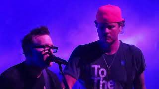 Blink 182ADAMs SONG w intro Mark Hoppus talking about his stage 4 cancer Austin Tx July 7 2023 [upl. by Adnoryt]