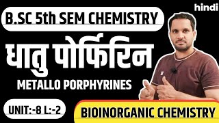 Metallo Porphyrins  metalloporphyrins bsc 3rd year  bsc 5th semester chemistry [upl. by Koy924]