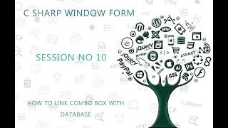 C Tutorial Window Form 10 How to Link Combobox with Database values YouTube [upl. by Schriever]