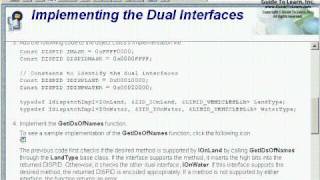 Creating a COM Dual Interface Client using Visual C [upl. by Senaj14]