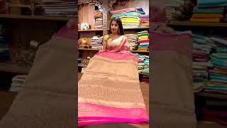 Mesmaa sarees  Sneha’s festive pink mesmaa saree bridalstore silksaree [upl. by Nevek215]