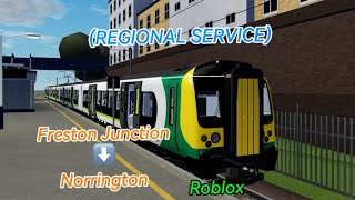 REGIONAL SERVICE FRESTON JUNCTION  NORRINGTON CLASS 350 ROBLOX LEATON MIDLAND LIVERY [upl. by Eiramassenav]