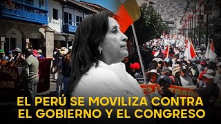 Masiva protesta 19 de julio a nivel nacional llenaron calles rechazando a Dina Boluarte y Congreso [upl. by Cresida]