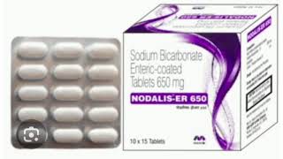 NODALIS ER 650 Tablets Sodiurn Bicarbonate Entericcoated Tablets 650 mg [upl. by Alyt]