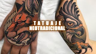 ¿Que es un TATUAJE NEOTRADICIONAL 💉🐯 [upl. by Okihsoy]